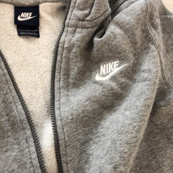 Nike Boys Gray Hooded Sweatshirt - Picture 4 of 4